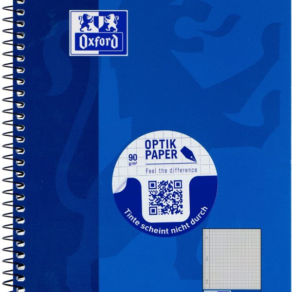 OXFORD Collegeblock A5+ 100050393 kariert, 90g 80 Blatt