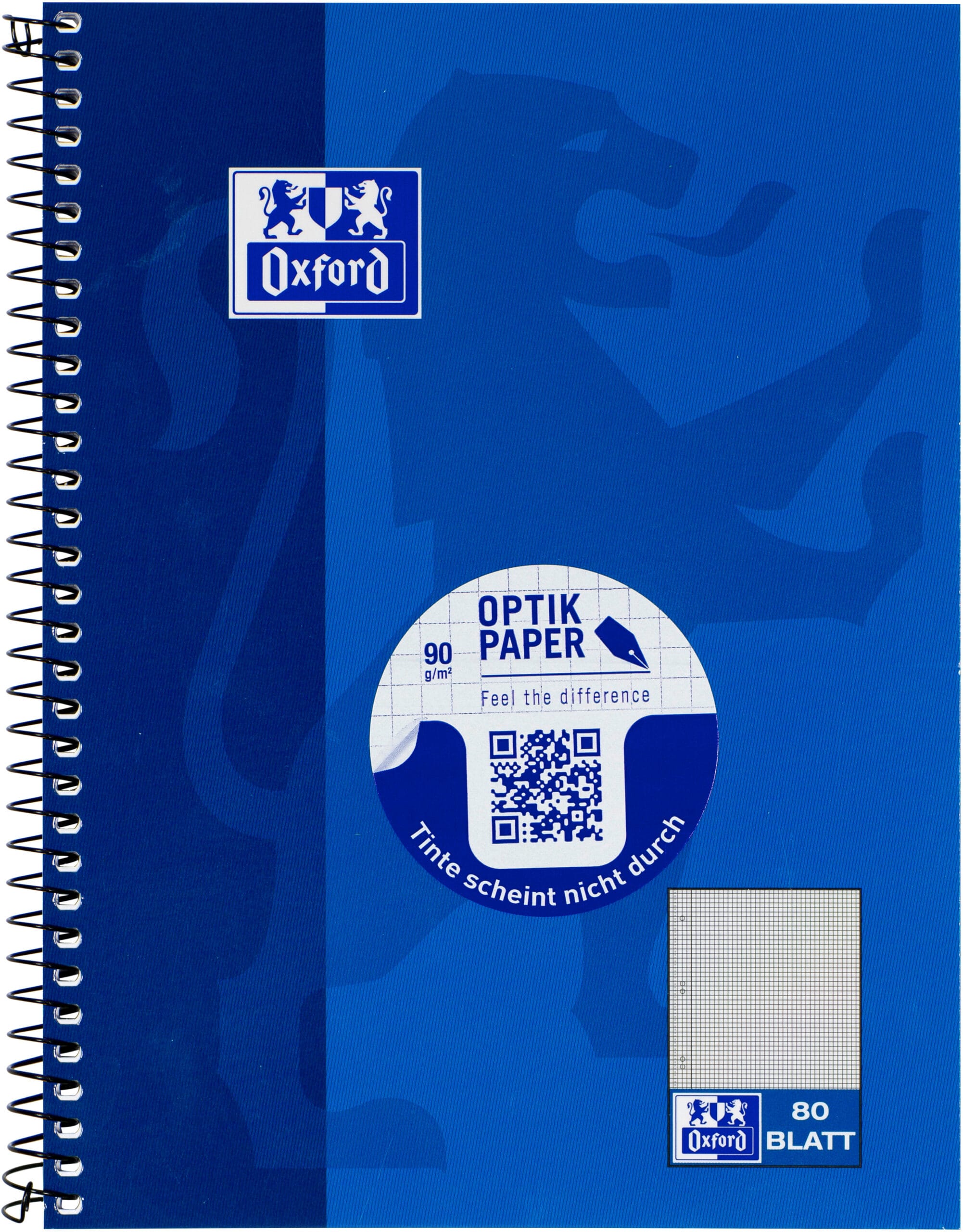OXFORD-100050393-4006144582064 OXFORD Collegeblock A5+ 100050393 kariert, 90g 80 Blatt – Hochwertig & günstig bei ShopDeca