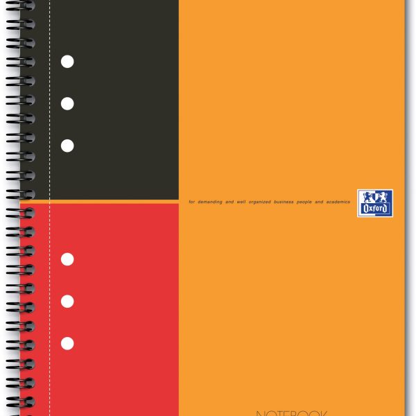 OXFORD Spiralbuch A5+ 100102680 liniert 6mm, 80g 80 Blatt