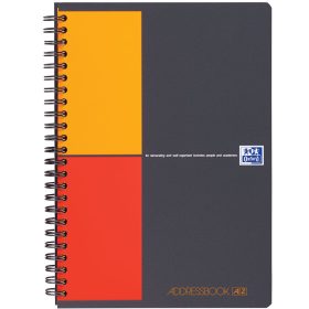 OXFORD Adressbuch International A5 100103165 Motiv grau,lini. 80g 72 Blatt