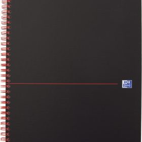 OXFORD Buch Black 'n Red A4 400047609 kariert, 90g 70 Blatt