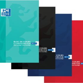 OXFORD Notizblock A4 400075509 kariert 5mm, ass. 100 Blatt