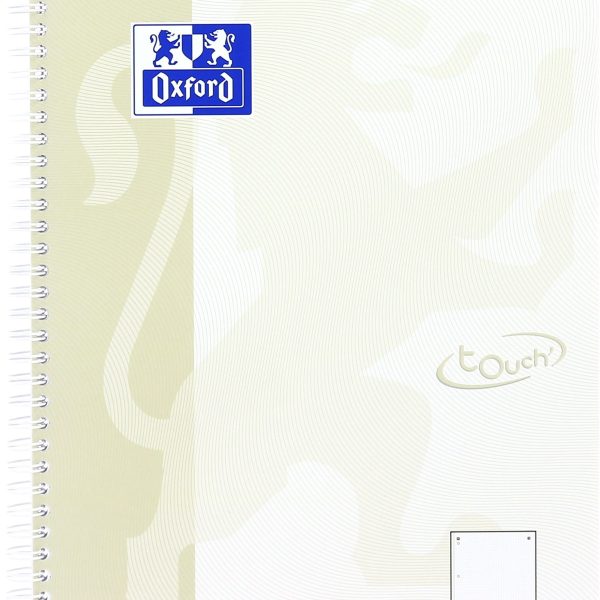 OXFORD Collegeblock TOUCH A4+ 400132395 dotted, light stone 80 Blatt