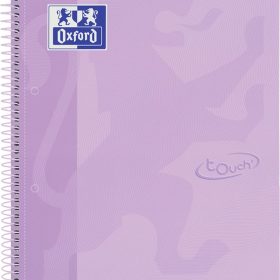 OXFORD Spiralbuch A4+ 400138325 liniert pastelllila 80 Blatt
