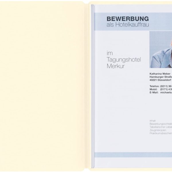 PAGNA Bewerbungsmappe Solo A4 22006-09 beige 5mm