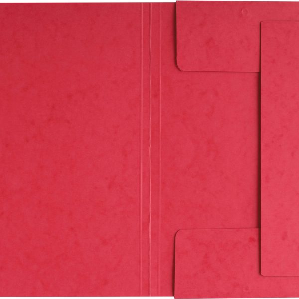 PAGNA Gummibandmappe A4 24007-01 rot 3 Klappen