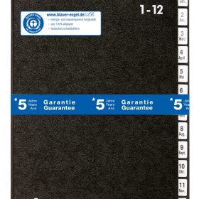 PAGNA Pultmappe A4 24121-04 schwarz 1-12/Jan-Dez