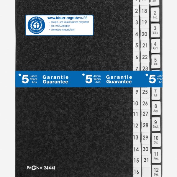 PAGNA PultordnerClassic A4 24441-04 1-31/Jan-Dez. DE 4-teilig