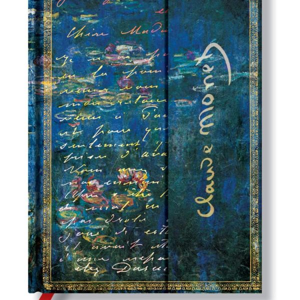 PAPERBLANKS Notizbuch Midi PB1209-2 Monet Seerosen, lin.