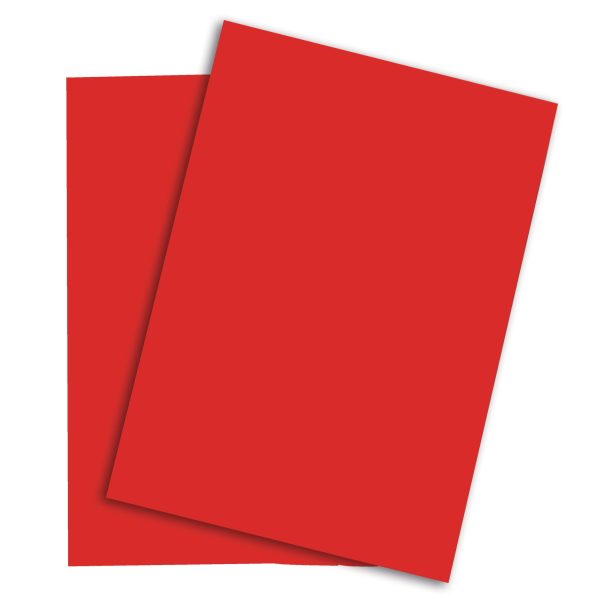 PAPYRUS Rainbow Papier FSC A4 88043104 intensivrot, 120g 250 Blatt