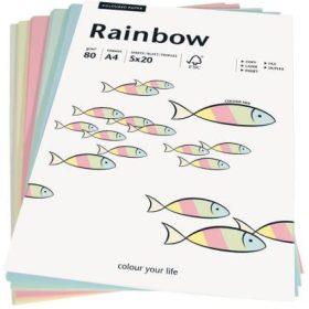 PAPYRUS Rainbow Mixpack 88043187 pastell, 80g 100 Blatt