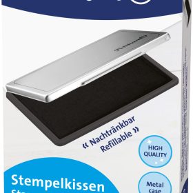 PELIKAN Metall-Stempelkissen schwarz 331108 Gr.1 16x9cm