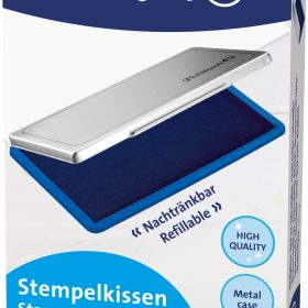 PELIKAN Metall-Stempelkissen blau 331124 Gr.1 16x9cm