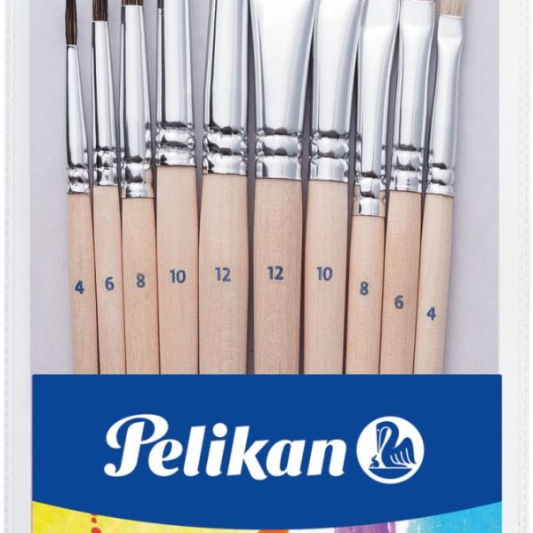 PELIKAN Pinsel-Starter Set 700405 10 Pinsel ass.