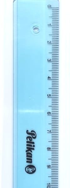PELIKAN Lineal 16cm 700481 transparent blau