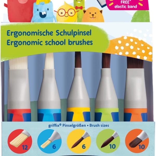 PELIKAN Pinselset Griffix 700733 5-teilig 5 Farben