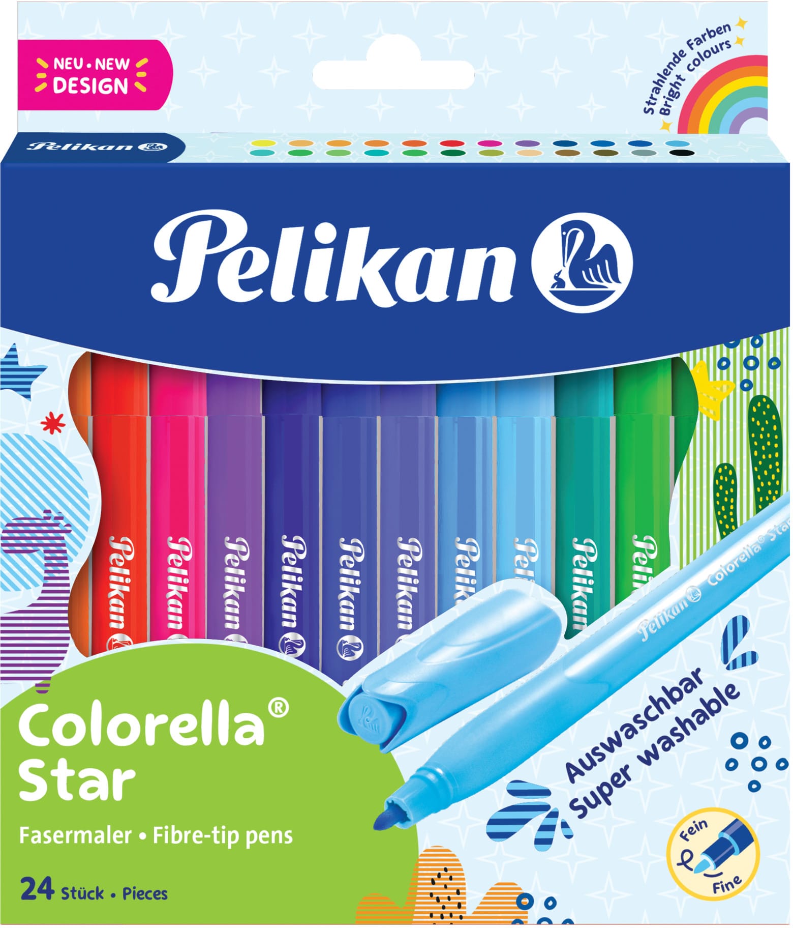 PELIKAN-7814515-4012700822314 PELIKAN Filzstifte Colorella 7814515 star, 24er Kartonetui – Hochwertig & günstig bei ShopDeca