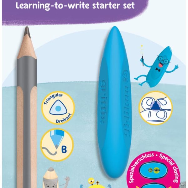 PELIKAN Schreibset Griffix 823517 Bleistift, Radierer, Spitzer