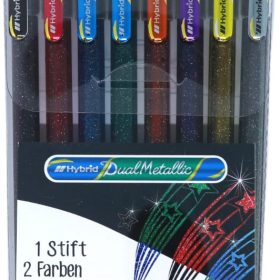 PENTEL Roller Hybrid Dual Metallic K110D-8X 8 Farben 1.0mm
