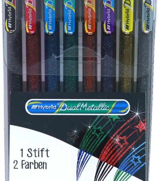 PENTEL Roller Hybrid Dual Metallic K110D-8X 8 Farben 1.0mm