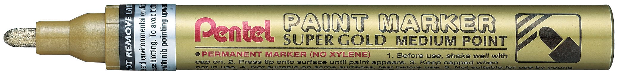 PENTEL-MMP10X-0884851016843 PENTEL Paint Marker 2,5mm MMP10X gold – Hochwertig & günstig bei ShopDeca