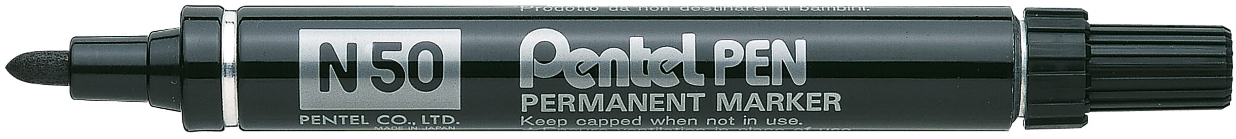 PENTEL-N50-A-3474370750013 PENTEL Permanent Marker 4,3mm N50-A schwarz – Hochwertig & günstig bei ShopDeca