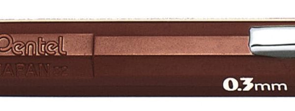 PENTEL Druckbleistift Sharp 0.3mm P203-E braun mit Radiergummi