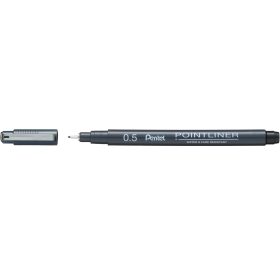 PENTEL Fineliner Pigment 0.5mm S20P-5A POINTLINER schwarz