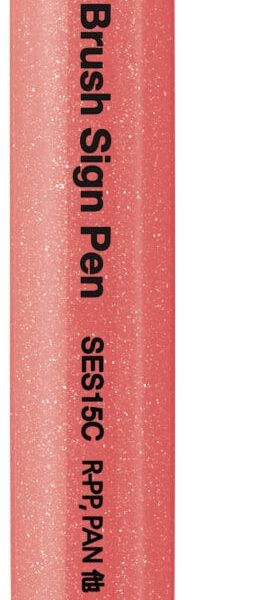 PENTEL Brush Sign Pen SES15C-FBX Fluo rot