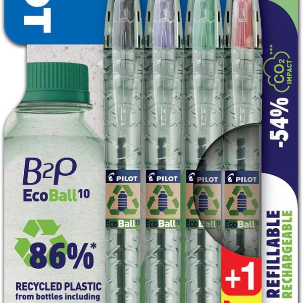 PILOT Kugelschreiber Ecoball B2P 14003500B 4 Farben 1.0mm