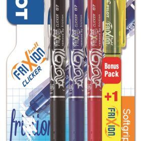 PILOT Frixion Clicker + Light 0.7mm BL-FR7-BT assortiert 4 Stck.