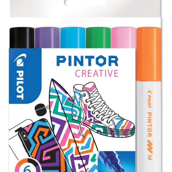 PILOT Marker Set Pintor M S6/0517436 6 Farben creative