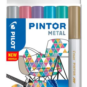 PILOT Marker Set Pintor 1.0mm S6/0517443 6 Farben metallic