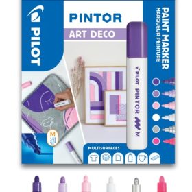 PILOT Marker Pintor Medium Set 1.4mm WLT412229 6 Farben Art Deco