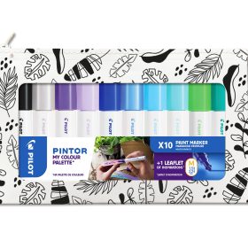 PILOT Marker Pintor Set 1.4mm WLT572541 Color Palette/Cool 10 Stk.