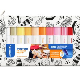 PILOT Marker Pintor Set 1.4mm WLT572558 Color Palette/Warm 10 Stk.