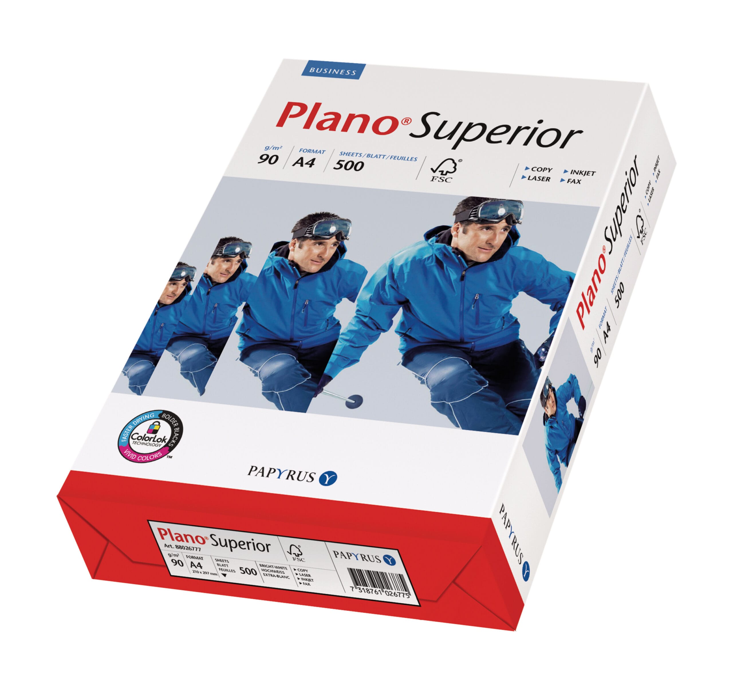 PLANO-88026780-7318761026959 PLANO SUPERIOR Kopierpapier A4 88026780 90g, weiss 500 Blatt – Hochwertig & günstig bei ShopDeca