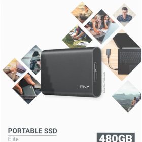 PNY Elite USB 3.1 Gen1 480GB PSD1CS1050-480-FFS Portable SSD dark-grey