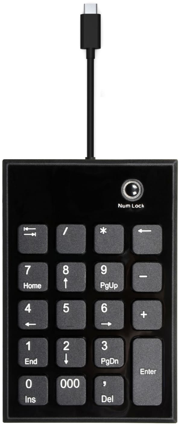 PORT-900801-3567049008017 PORT Numeric Keypad wired 900801 USB-C/USB-A, PC/Mac – Hochwertig & günstig bei ShopDeca