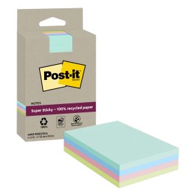 POST-IT SuperSticky Notes 102x152mm 4645-RSSCOL4 assortiert 4x45 Blatt