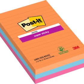 POST-IT Super Sticky Notes 152x101mm 4690-3SS-BOOS 3 farbig 3x90 Blatt