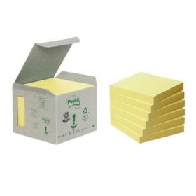 POST-IT Haftnotizen Recycling 76x76mm 654-1B gelb 6x100 Blatt