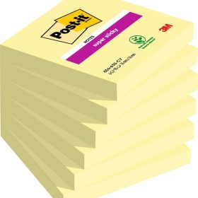 POST-IT SuperSticky Notes 76x76mm 654-6SS-CY gelb 6x90 Blatt
