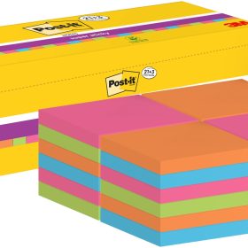 POST-IT Super Sticky Notes 76x76mm 654SE24 24 Farben 24 x 90 Blatt