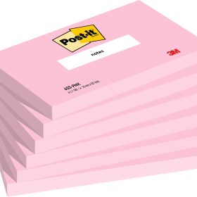 POST-IT Haftnotizen 127x76mm 655-PNK Flamingopink 6x100 Blatt