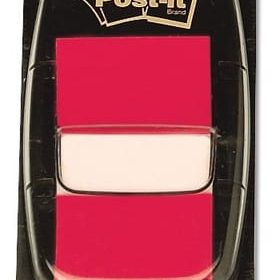 POST-IT Index Tabs 25,4x43,2mm 680-1 rot/50 Tabs