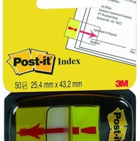 POST-IT Index Tabs Symbol 25.4x43.2mm 680-33 Ausrufezeichen/50 Tabs