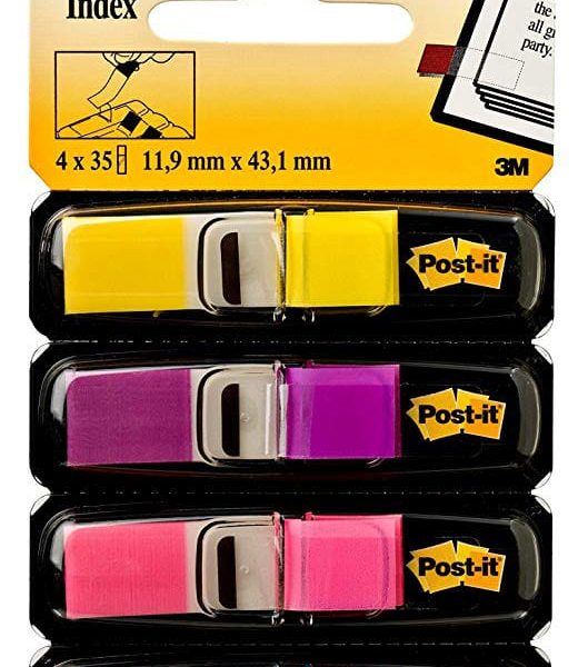 POST-IT Index Mini 11.9x43.1mm 683-4AB 4-farbig 4x35 Tabs