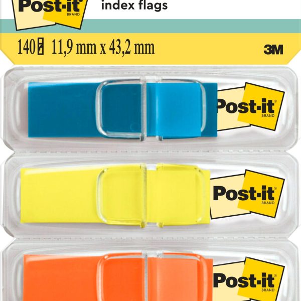 POST-IT Index Tabs Clear 43.2x11.9mm 683-4ABX 4-farbig/4x35 Tabs