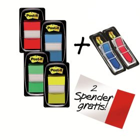 POST-IT Index 25.4x43.2mm I680-P6 4 Farben 4x50 Blatt,2xPfeile